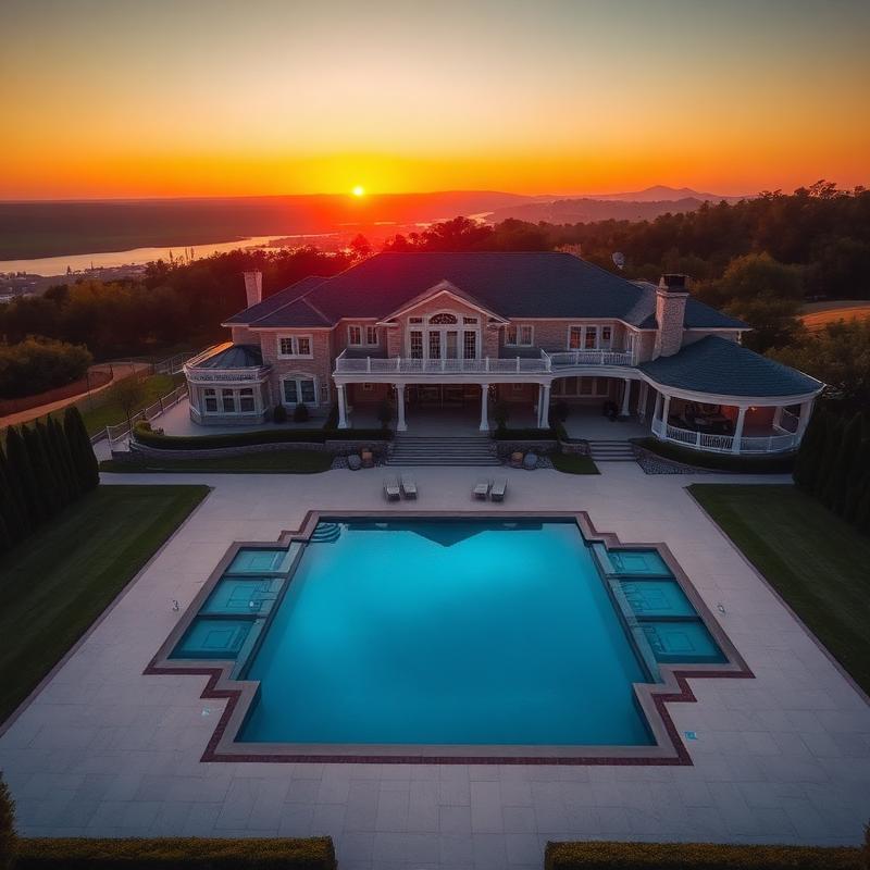 The Ridge Residence — aerial drone photography